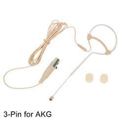 Mini Single Ear Hanging Omnidirectional Condenser Headset Microphone For Shure Audio Technica Headworn Microphone