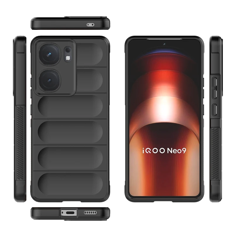 Full Cover For Vivo iQOO Neo 9 Case For Vivo iQOO Neo 9 Anti-knock Shockproof Silicone Full Edge Case For Vivo iQOO Neo 9 Case