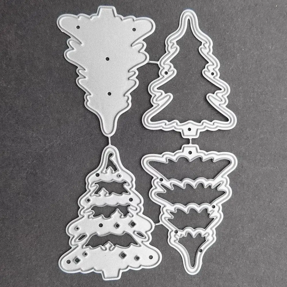 أشجار عيد الميلاد المعادن قطع يموت Stencil سكرابوكينغ سكين ختم ديكور Diy بها بنفسك النقش ورق الحرف ألبوم بطاقة العفن B2O0