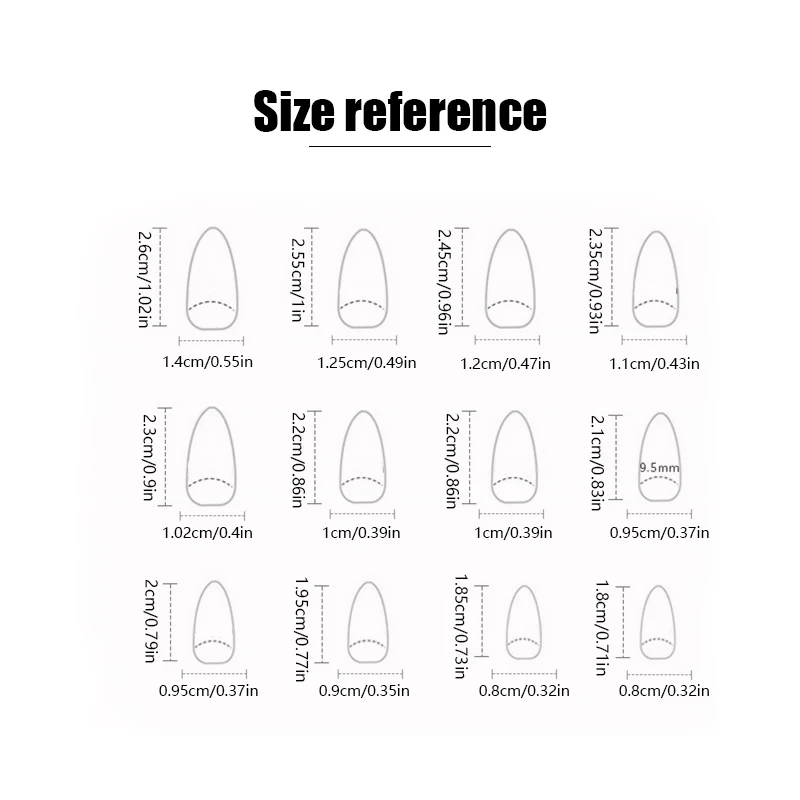 24 PCs Long French Minimalist Nails with 1 Jelly and 1 Nail File image 6