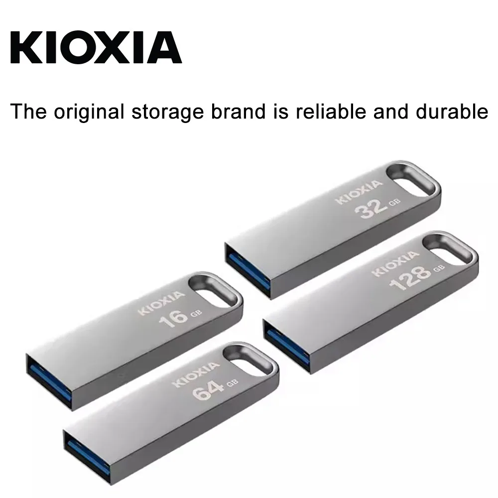 KIOXIA  جهاز نقل بيانات USB من KIOXIA طراز U366 محرك أقراص فلاش USB بسعة 16 جيجابايت 32 جيجابايت 64 جيجابايت 128 جيجابايت USB 3.2 Gen 1 قلم قرص ذاكرة توشيبا سابقاً