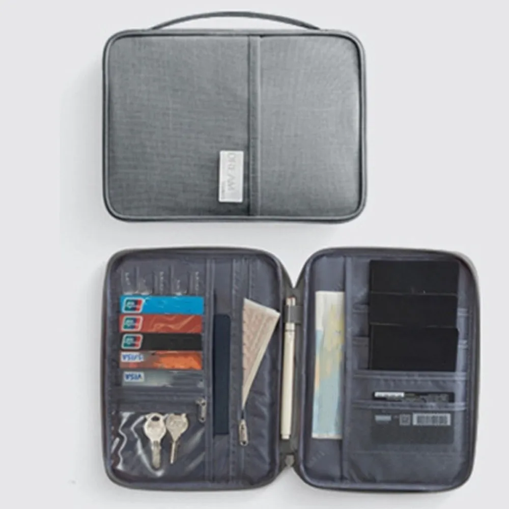 

Creative Large Capacity Passport Bag Card Holder Portable Travel Wallet Purse Multifunctional Card Storage Bag Men