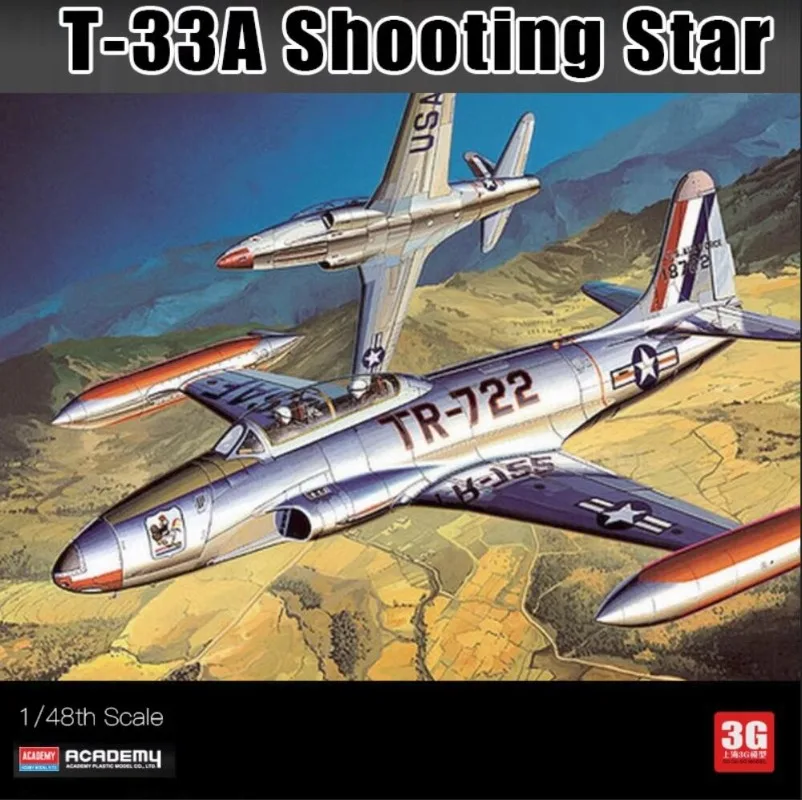 Academy 12284 Escala 1/48 T-33A Shooting Star (Modelo de plástico)