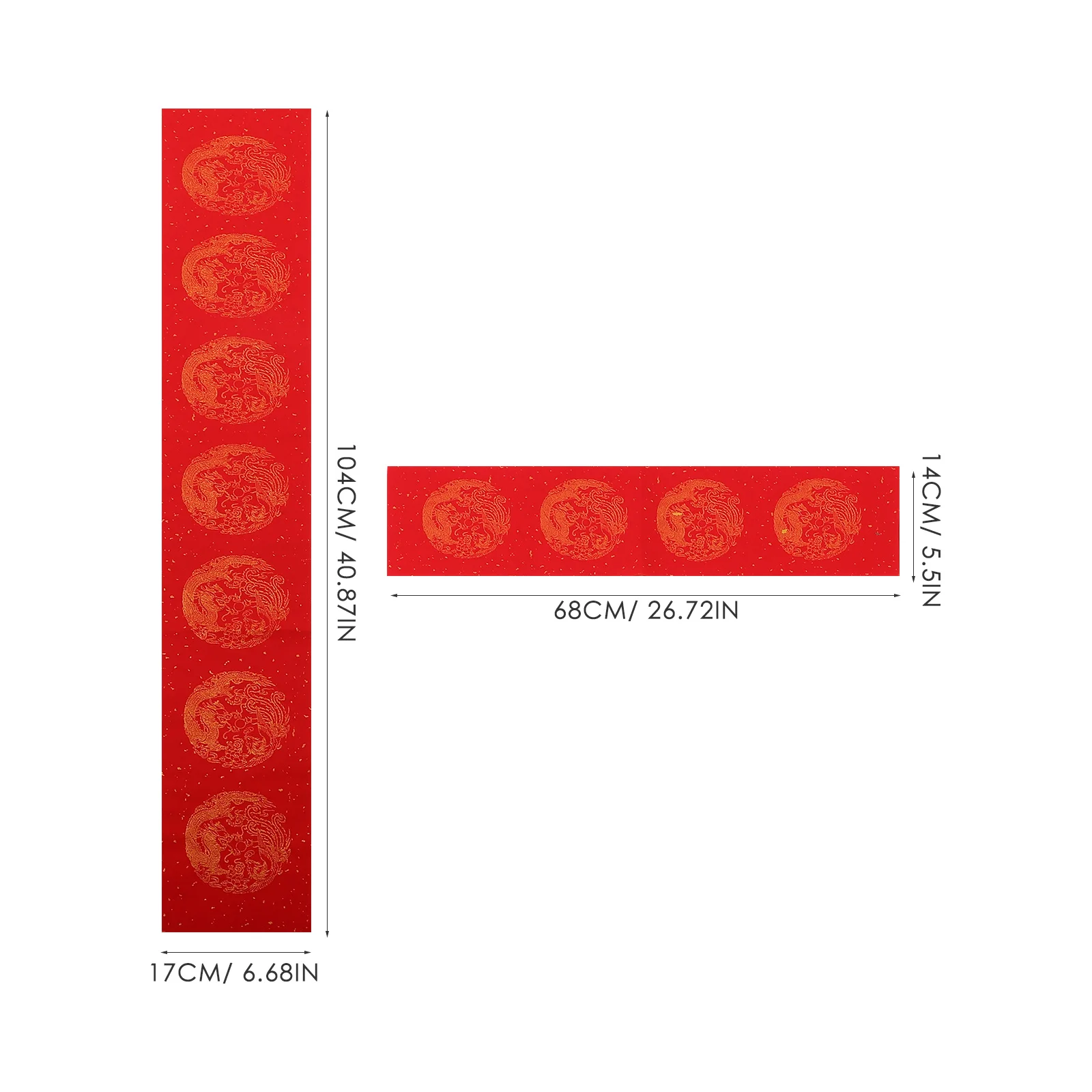 5 ชุด Couplet กระดาษแบบพกพาการประดิษฐ์ตัวอักษรใหม่ปีสีแดงเปล่าตัวอักษรการเขียนข้าวเทศกาลฤดูใบไม้ผลิจีน Practice