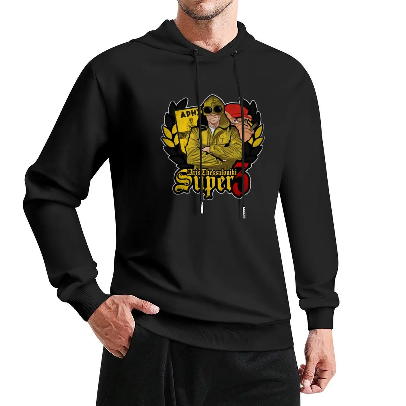 

Aris Thessaloniki Super 3 Pullover Hoodie clothes for men graphic t shirts men korean clothes hoodie streetwear