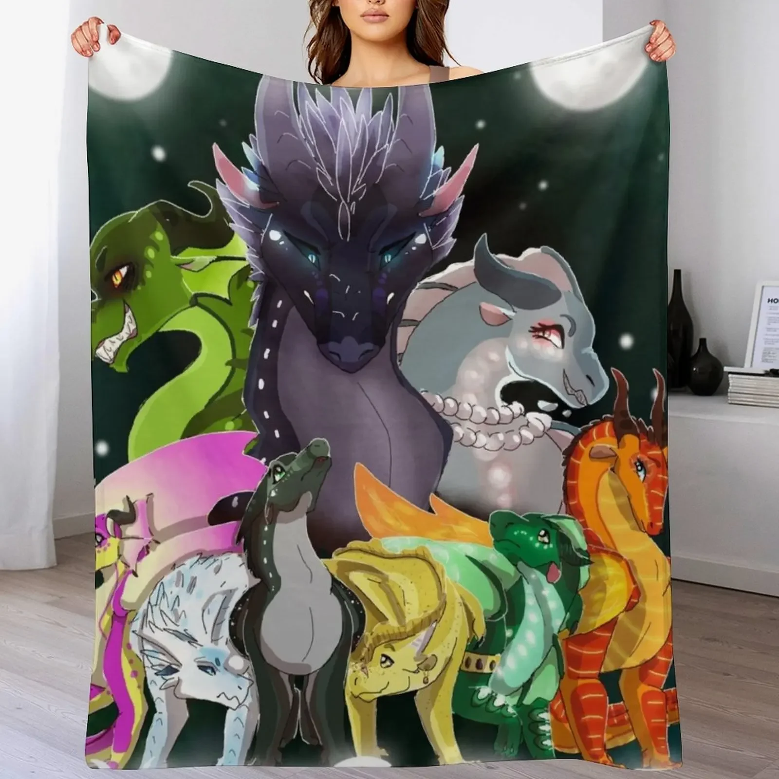 

Wings of Fire Throw Blanket Designers Shaggy Luxury Throw Blankets For Bed Blankets