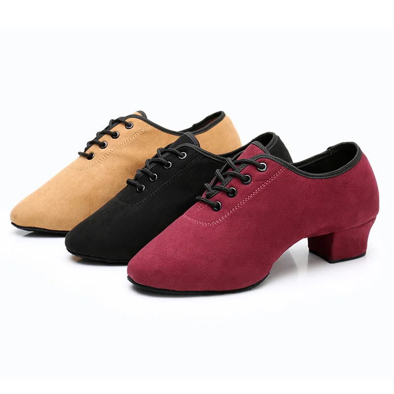 1pair/lot woman faux suede latin dance shoes lady fashion soft solid latin dancing shoes