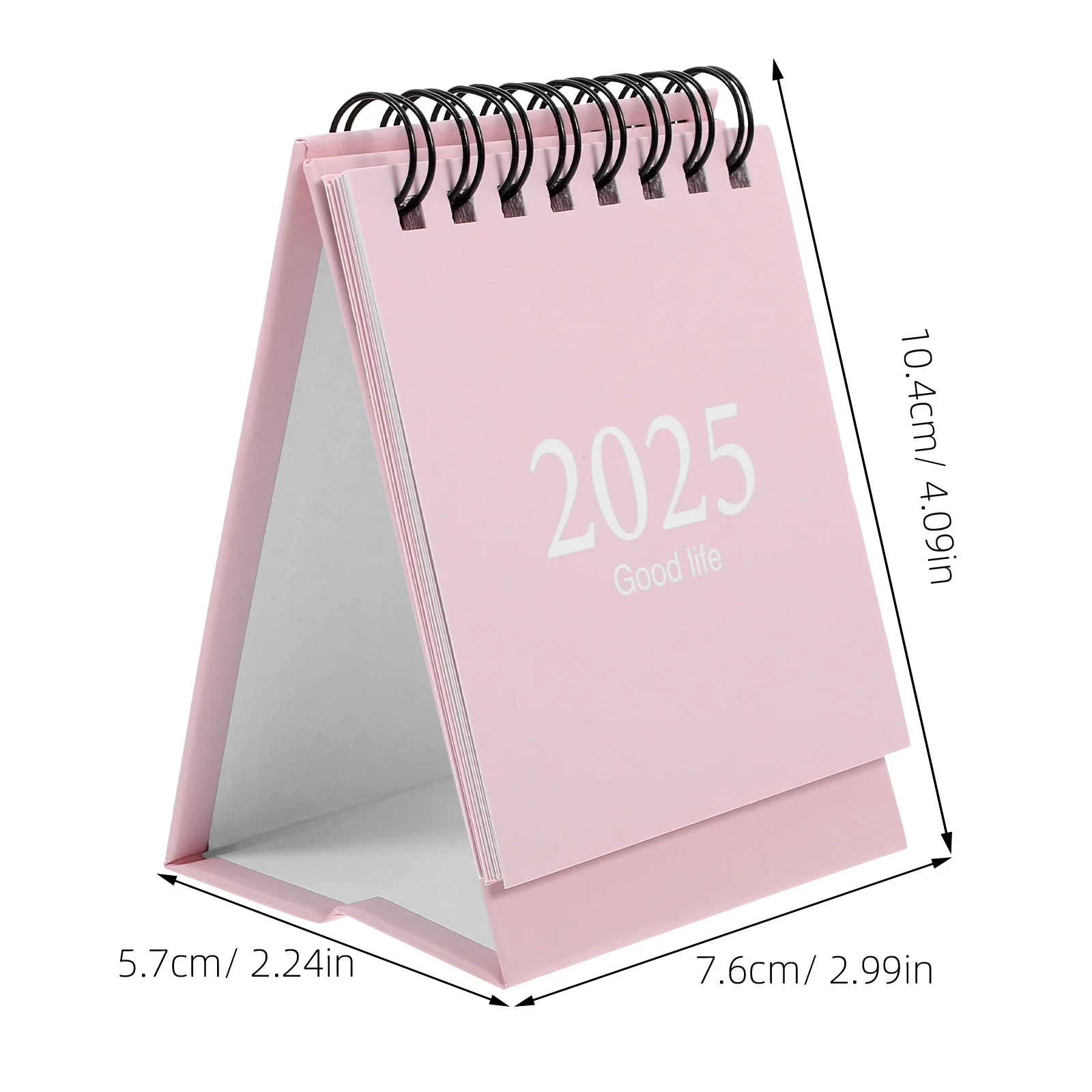 Мини-настольный календарь на 2024-2025 годы, ежегодный спиральный флип-маленький настольный календарь для студентов, учителей, офиса, ежедневное расписание