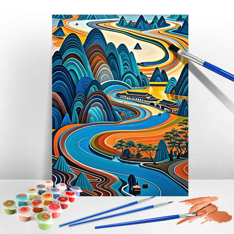 DIY اللون بالأرقام مجردة الرقمية النفط اللوحة بيكاسو نمط الرقمية النفط اللوحة مجموعة قماش الفني رسمت باليد هدية