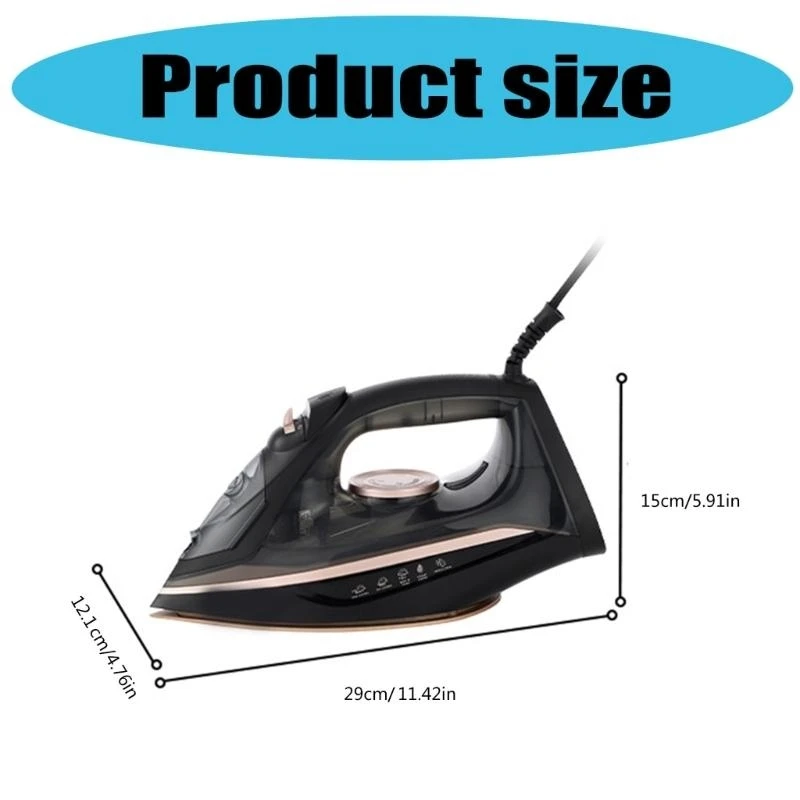 다목적 여행용 철 및 의류 기선 2200W 전기 직물 의류 의류 기선 플라스틱 텍스처 포장을위한