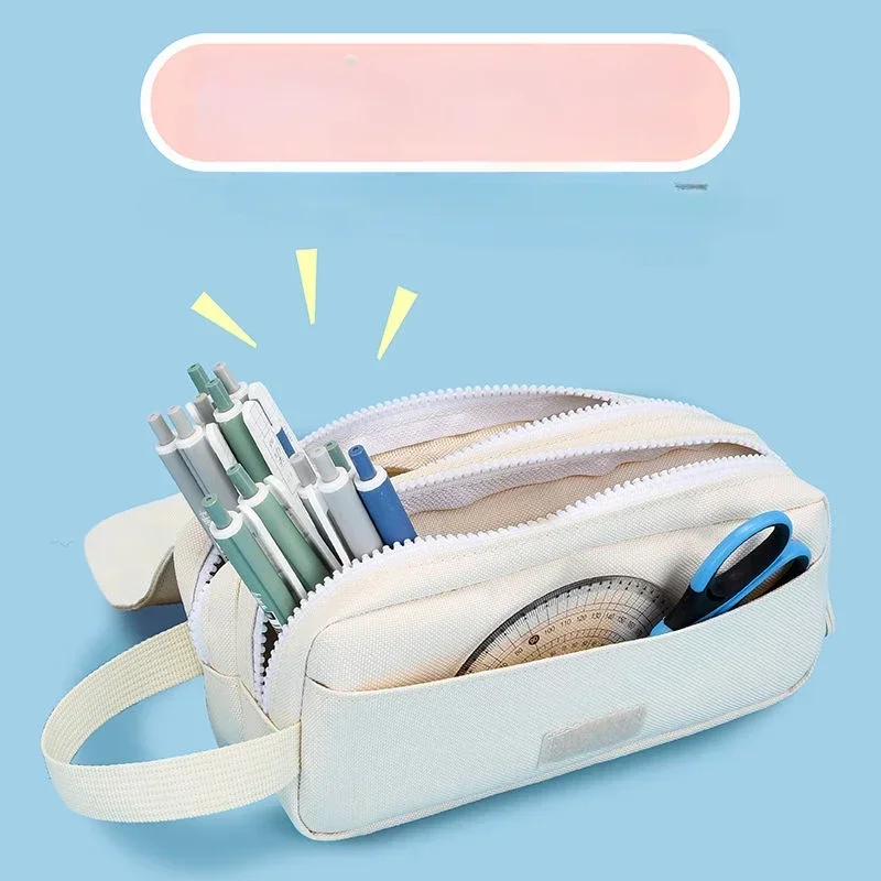 Hatsune-Trousse à crayons multicouche Aata ku Anime, sac de rangement pour badge et pendentif, grande capacité, dessin animé mignon, cadeau, nouveau