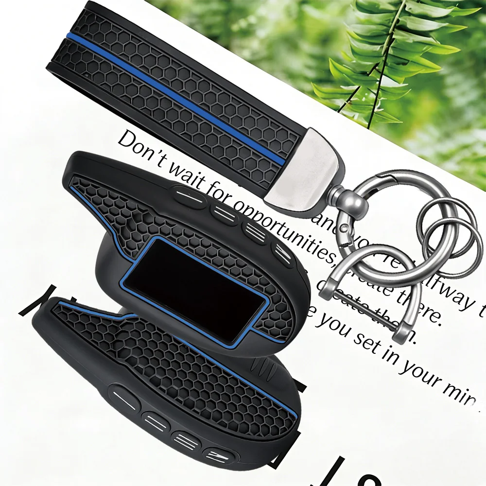 New Fashion M7/M8/M9 Silicone Key Case for Scher-khan Magicar 7/8/9/10/11/12 101 LCD Two Way Car Alarm System LCD Key Cover