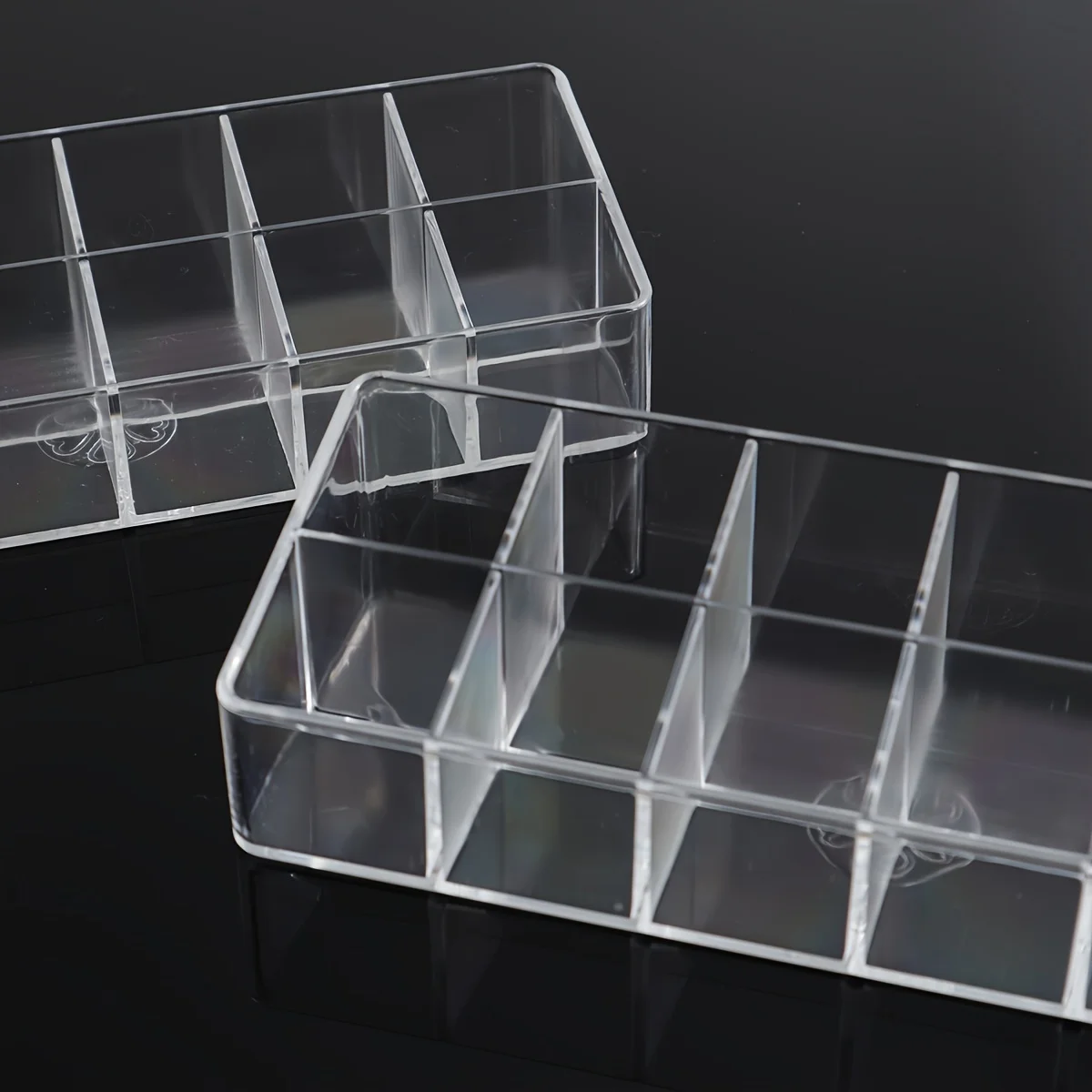 2/3pcs Clear 12 Grid Lipstick Stand Case Makeup Organizer Storage Box Lipstick Display Holder Cosmetic Jewelry Organizer Box