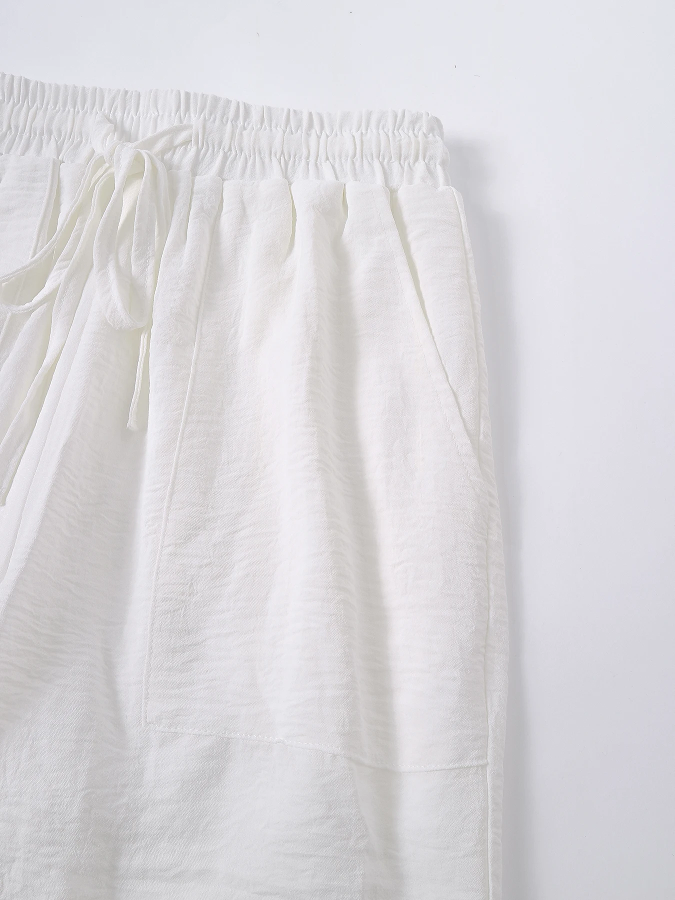 Effen damesbroek met wijde pijpen, casual comfortabele broek voor dagelijks gebruik, damesbroek