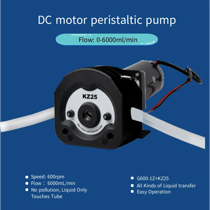 Hot sale factory direct water 12 volt smalls big flow rate dosing peristaltic pump