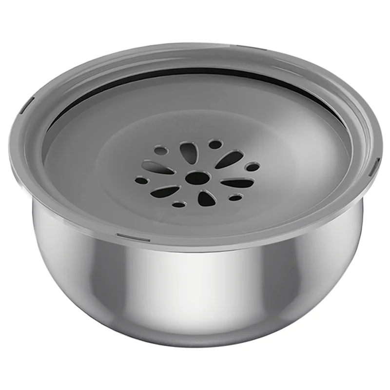

Y51A-Pet Supplies 3.5L Stainless Steel Floating Bowl Non-Wetting Mouth Water Dispenser Portable Water Drinker For Dog Cat