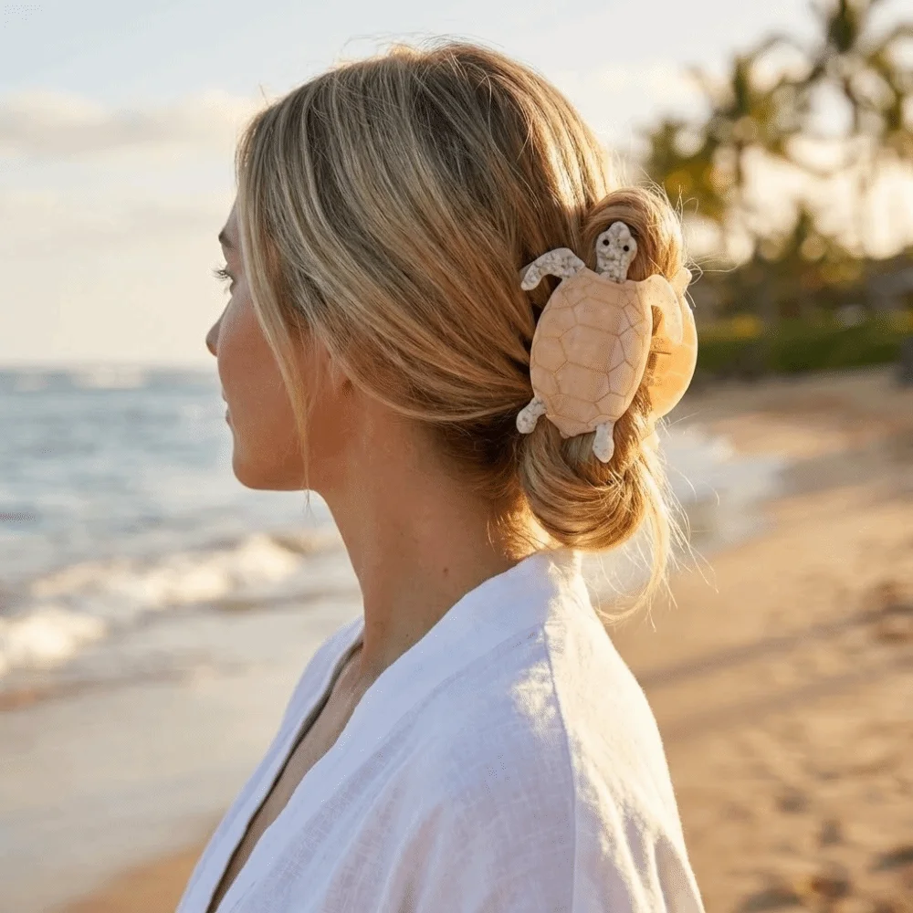 

Acetic Acid Acetate Turtle Hair Claw Sea Creature Ocean Series Animal Hair Clip Grab Clip Headdress Big Shark Clip Daily