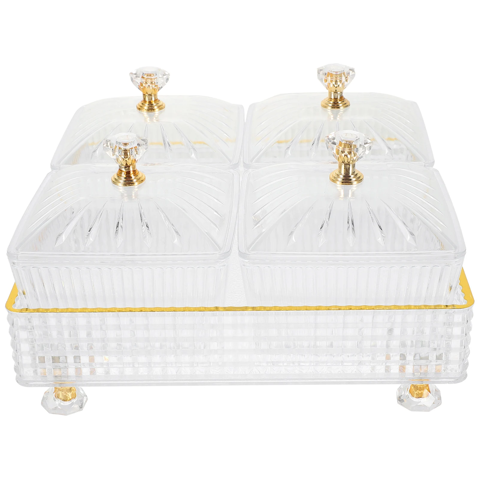 

Snack Plate Platter Candy Divided Serving Tray Food Fruit Bowls Dry Plates Dessert Storage KTV Container Desktop Dish Home