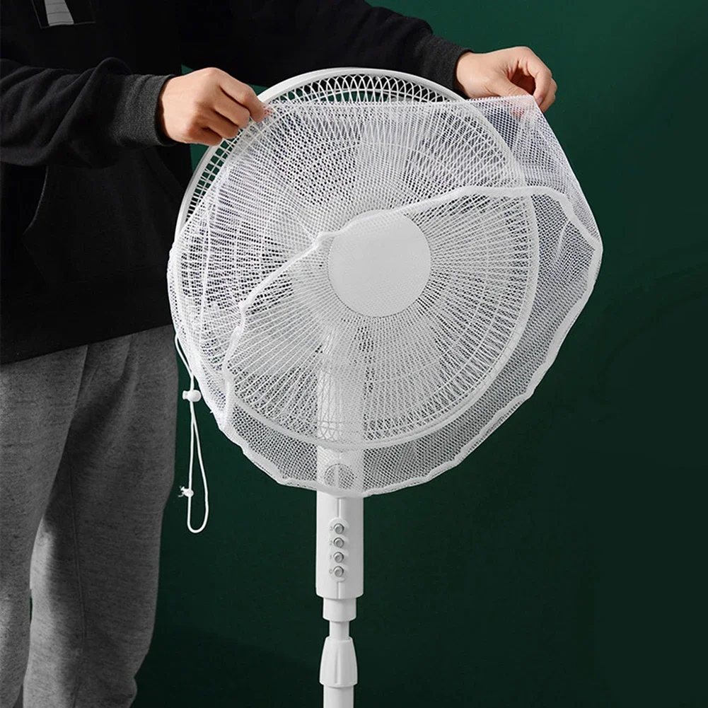 Hand Protection Mesh Cover for Table Fans Prevents Finger Injuries Ensures Excellent Airflow Black/White Color