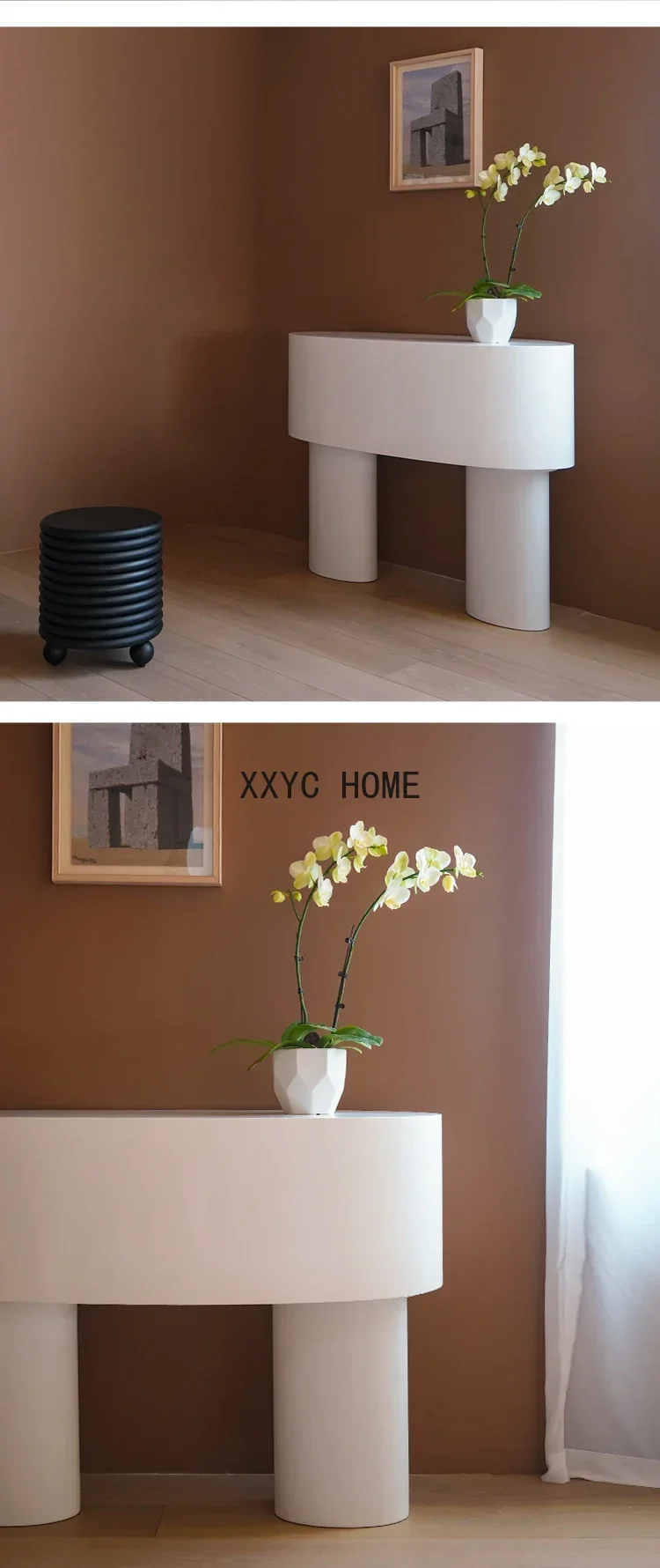 โต๊ะคอนโซลเข้าบ้านแบบเรียบง่ายสไตล์นอร์ดิก