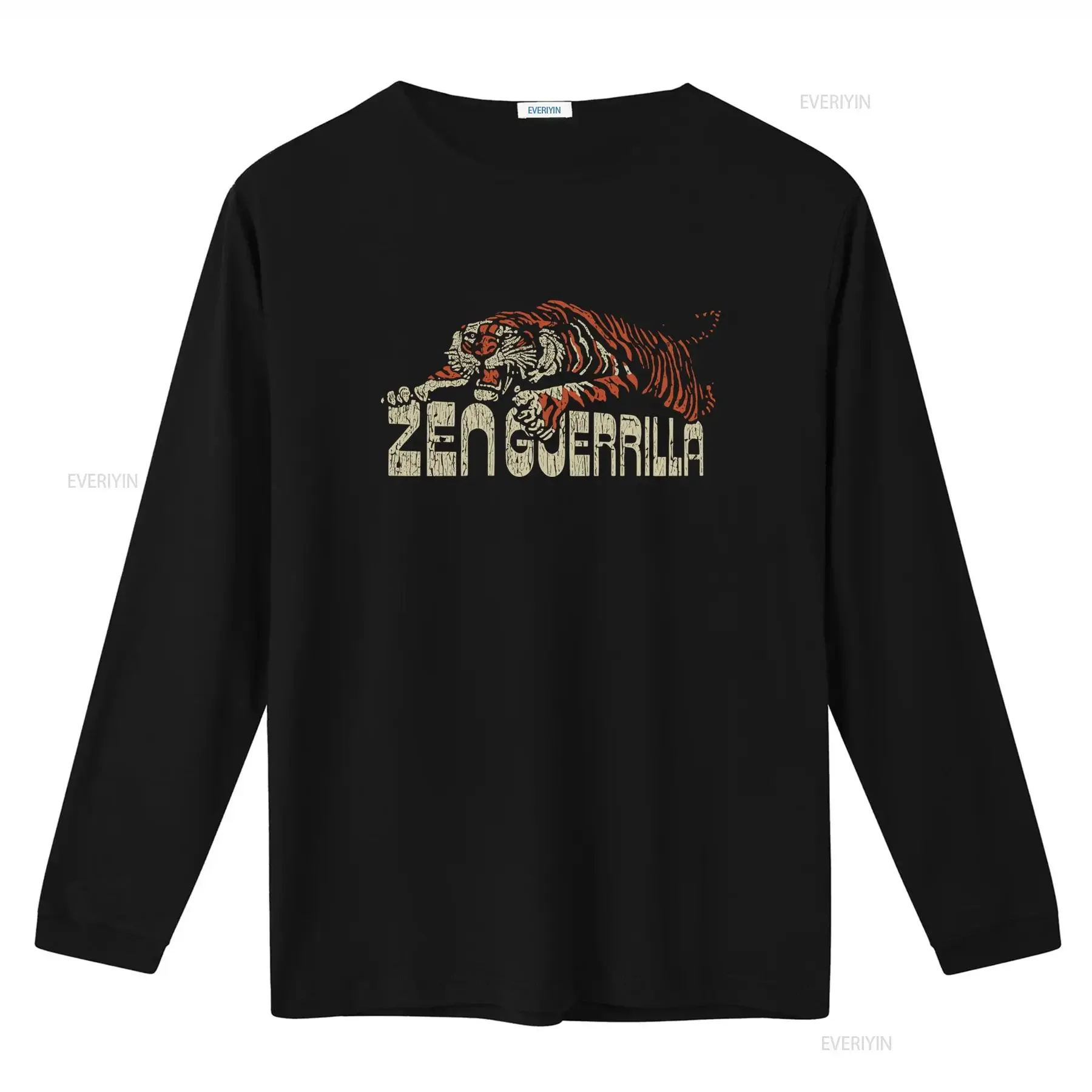 Zen Guerrilla Vintage Tiger Power 1992 Men's T Shirt vintage Washed homme Slightly Unisex Top For Everyday Wear Stretched