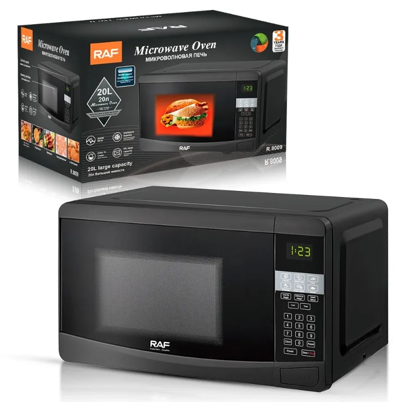 RAF 20L encimera de descongelación pantalla digital microondas cocina Microondas horno microondas eléctrico
