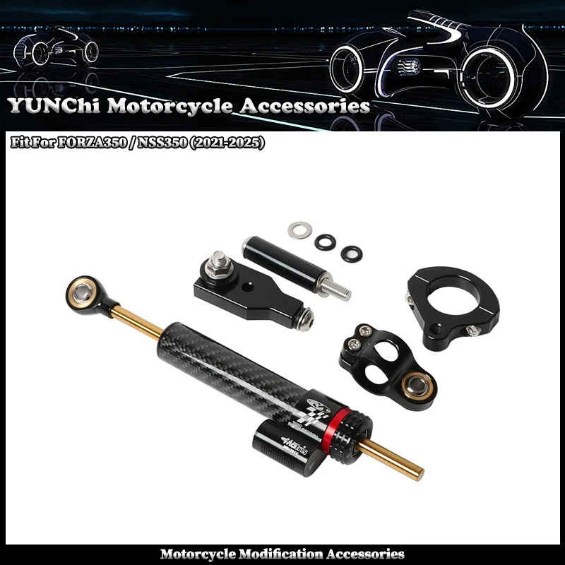 Fit For HONDA FORZA350 NSS350 Forza 2021-2025 Motorcycle Directional Shock Absorber Stabilizer Steering Anti Vibration Bracket