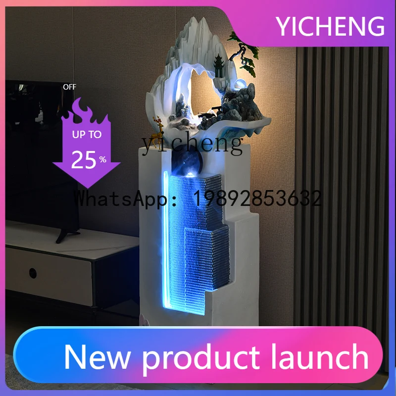 

X1 floor ornament circulating water fountain light luxury living room entrance decoration home decoration accessories