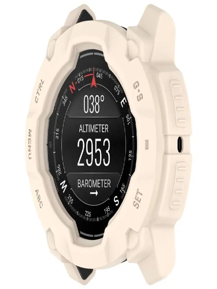 Nowe etui ochronne TPU odporne na zarysowania 45/50MM ochraniacz ekranu z pustą krawędzią do akcesoriów do inteligentnego zegarka Garmin Instinct 3 — zdjęcie produktu 7
