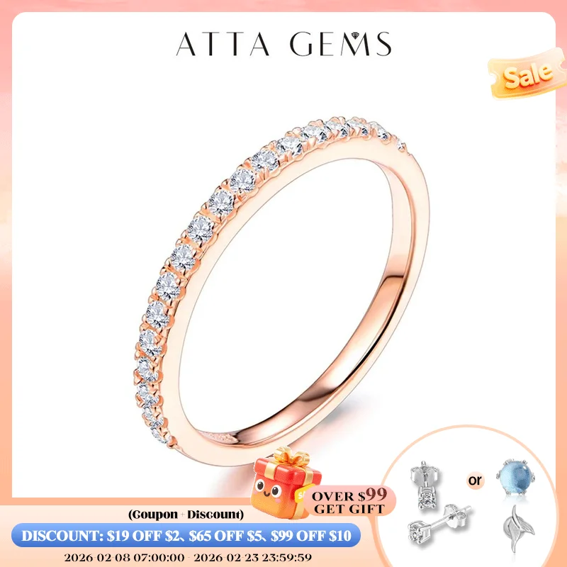 

ATTAGEMS 18-каратное розовое золото с бриллиантом, круглое кольцо с отличной огранкой, всего 0,27 карата, кольцо с муассанитом для девочек, коктейльные украшения