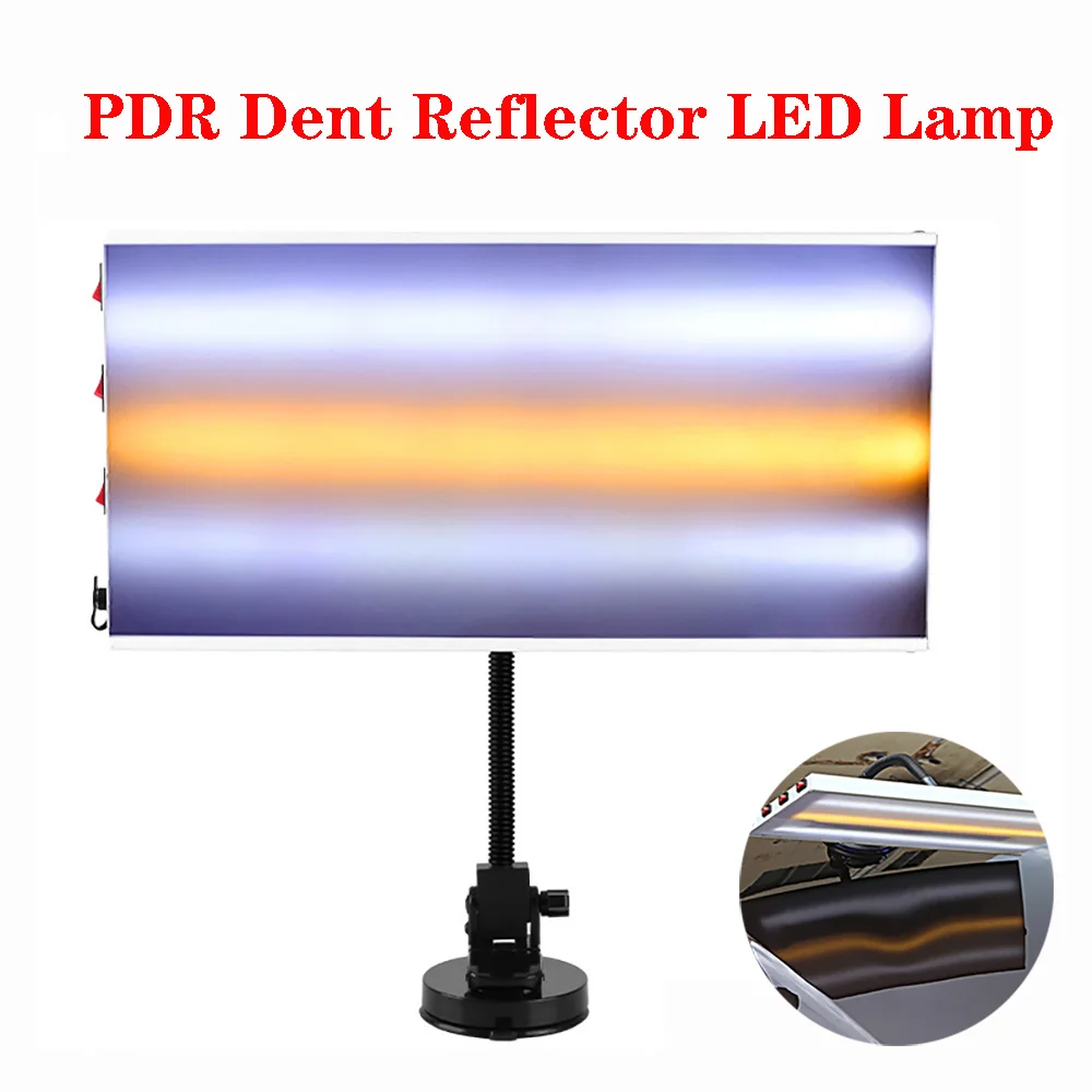 

Car PDR Dent Reflector LED Paintless Dent Repair Light 3 Strips Lamp Hail Tool Detector Use for Remove Car Body Dent