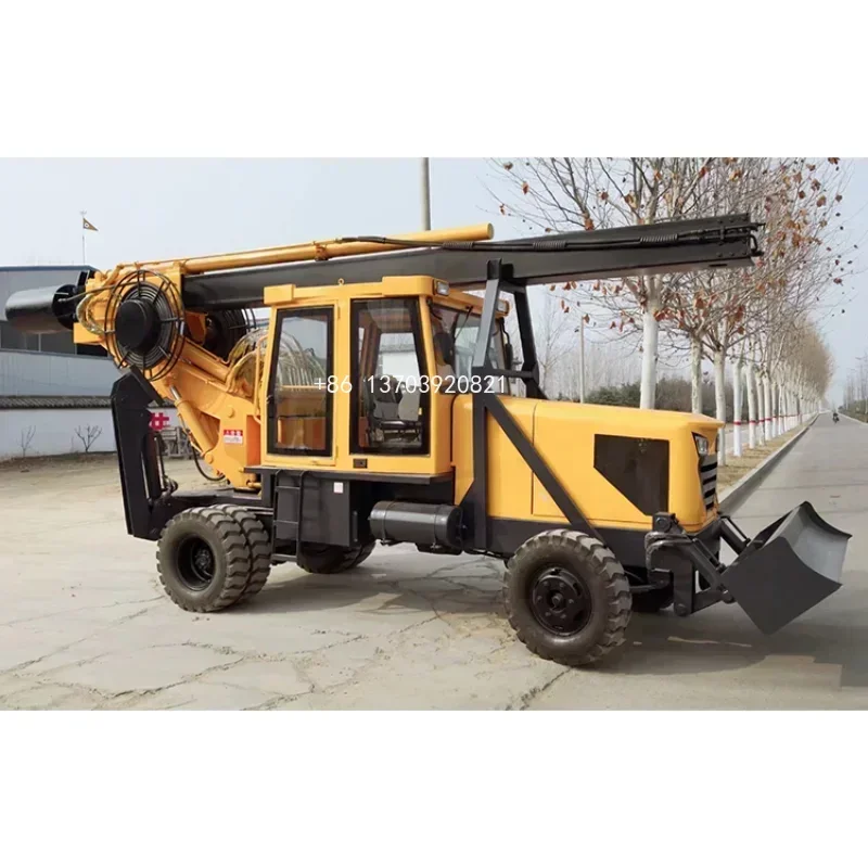 300m 400m Crawler Diesel Engine Water Well Drilling Machine Borehole Rig Mine Drilling Rig Rotary Water Well Factory Price