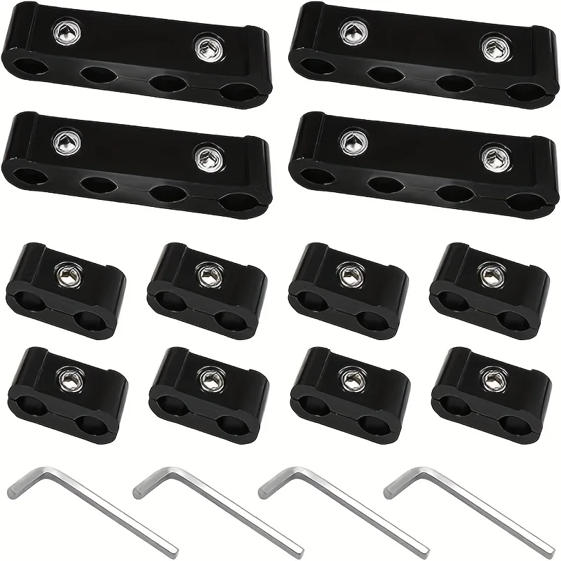 12pcs Car Engine Spark Plug Wire Separator Divider Set for 8mm 9mm 10mm Spark Plug Wire Holder Clamp