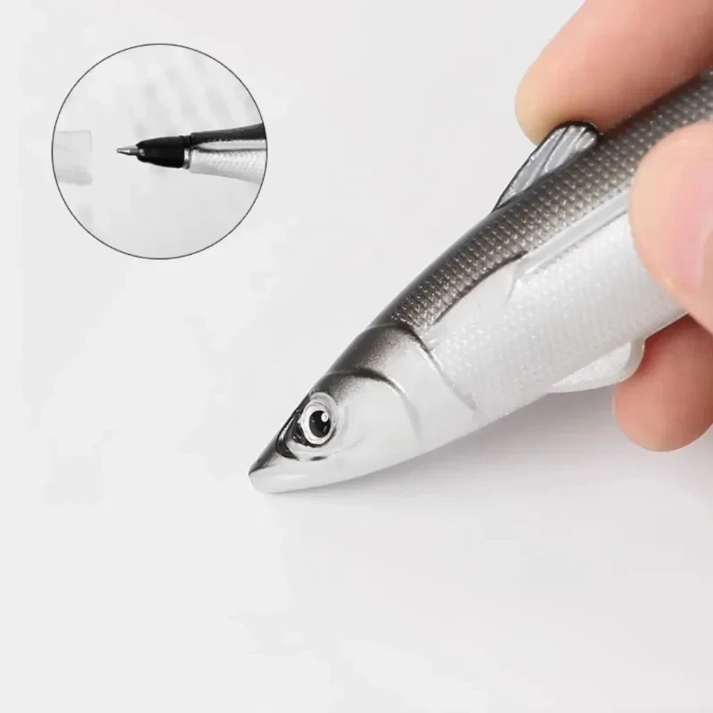 1PCS Novelty Cute Ocean Fish Ballpoint Pen 0.5mm Salt Fish Gel Pen for Writing Creative Office Gift School Supplies Stationery