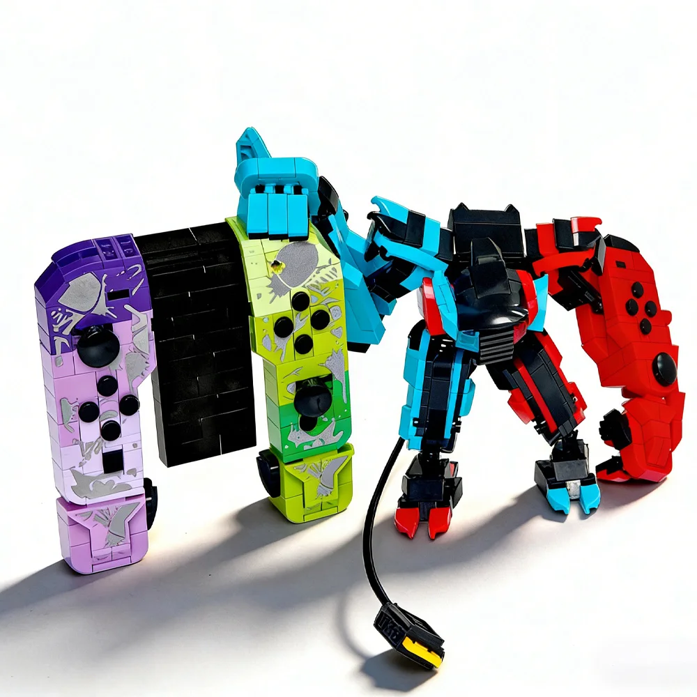 

Конструктор-робот 2-в-1 с игровым контроллером, 781 деталь, трансформируемый ретро-меха с подвижными соединениями, коллекционный подарочный набор для взрослых
