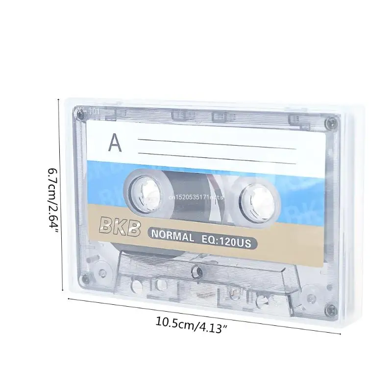 2Pcs 60 Minutes Standard Cassette Blank Tape Player Empty Magnetic Audio Tape Recording For Speech Music Recording MP3