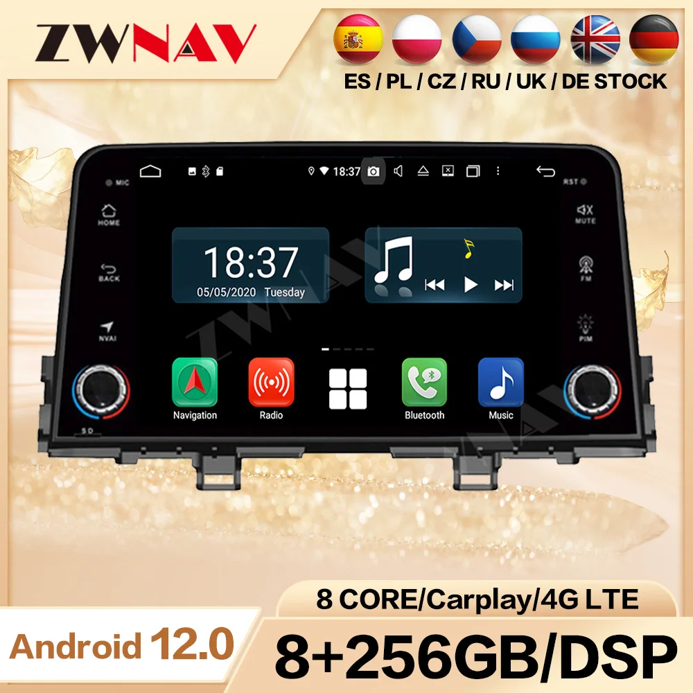 2 din Android 12.0 screen Car Multimedia player For KIA MORNING PICANTO 2016-2018 BT radio stereo GPS navi head unit auto stereo