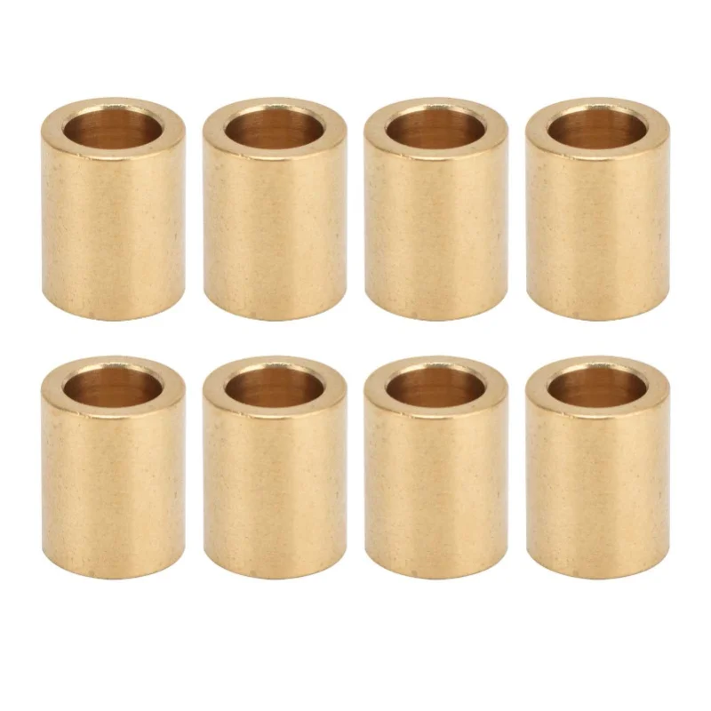 8pcs Self Lubricating Brass Sleeve 8mm Bore X 12mm OD X 15mm Length Special Bearing Sleeve For Brass Sleeve Slider