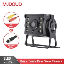 MJDOUD Car Rear View Camera for Truck Paking 12-24V Bus Night Vision Waterproof Reversing Camera for Monitor Easy Installation