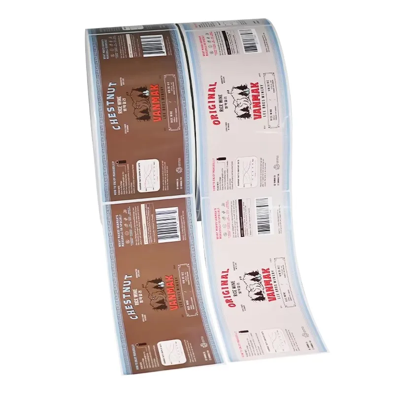 Custom Waterproof Cosmetic Stickers｜Gold Foil Vinyl Label Printing｜Self-Adhesive Skincare Bottle Packaging Labels Roll