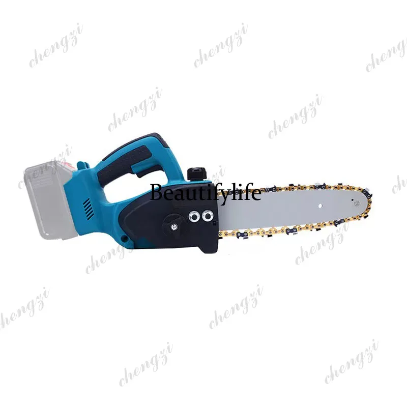 

Mini one-hand lithium electric chainsaw household small rechargeable wireless chain saw outdoor garden electric chain saw
