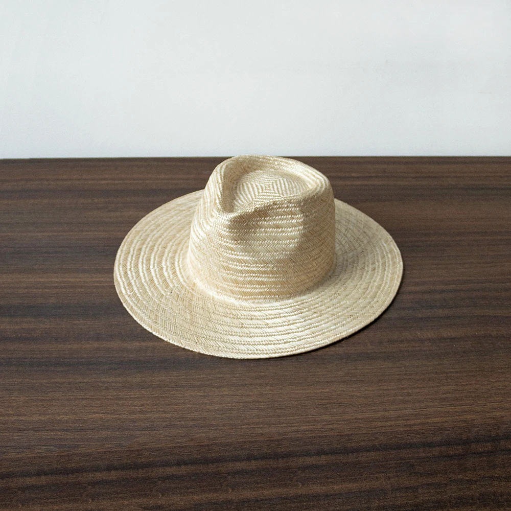 

Spring/summer beach fashion sun protection straw hat casual hand woven wide eaves natural sisal jazz hat tourist shade hat