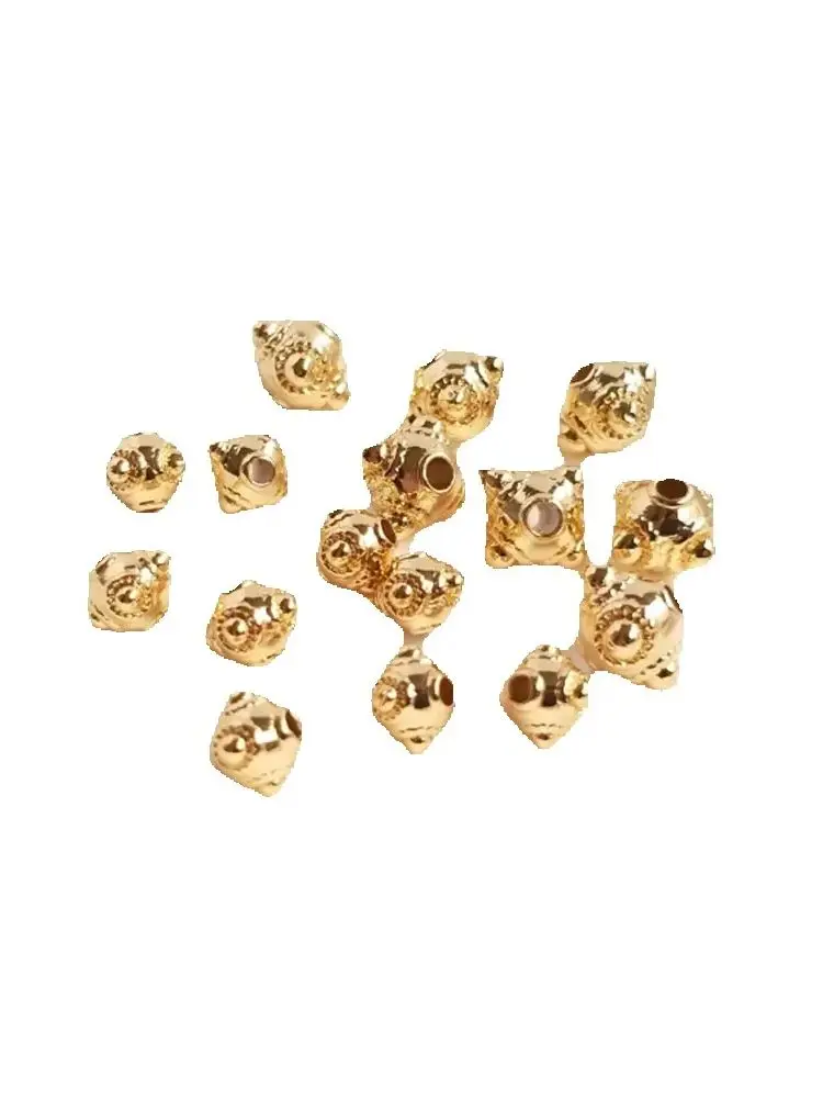 

1PCS 14K plated gold Dragonfly eye bead loose bead handmade DIY hand string jewelry material bracelet accessories