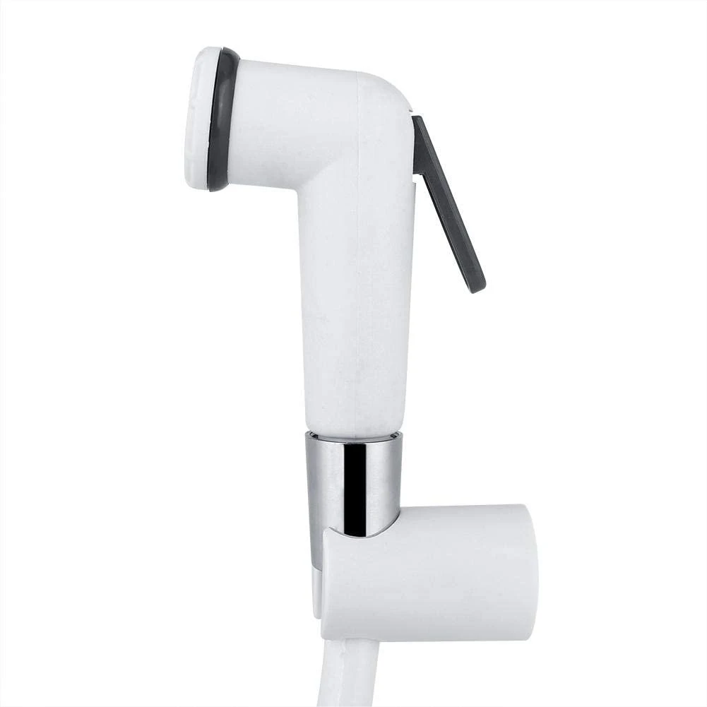 Bathroom Toilet Bidet Hand Shower with Hose Kit Dog Bath Sprayer Universal Adapter Holder Mount for Wall