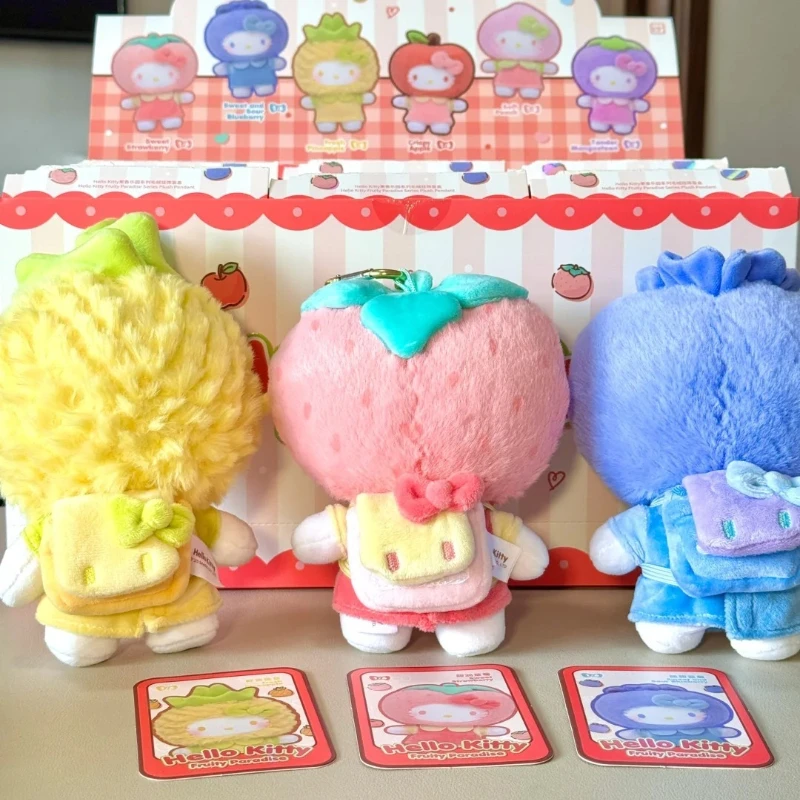 กล่องสุ่มตุ๊กตาไวนิล Hello Kitty ซีรีส์ Fruity Paradise ของเล่นน่ารัก ของขวัญวันเกิดสำหรับเด็กผู้หญิง