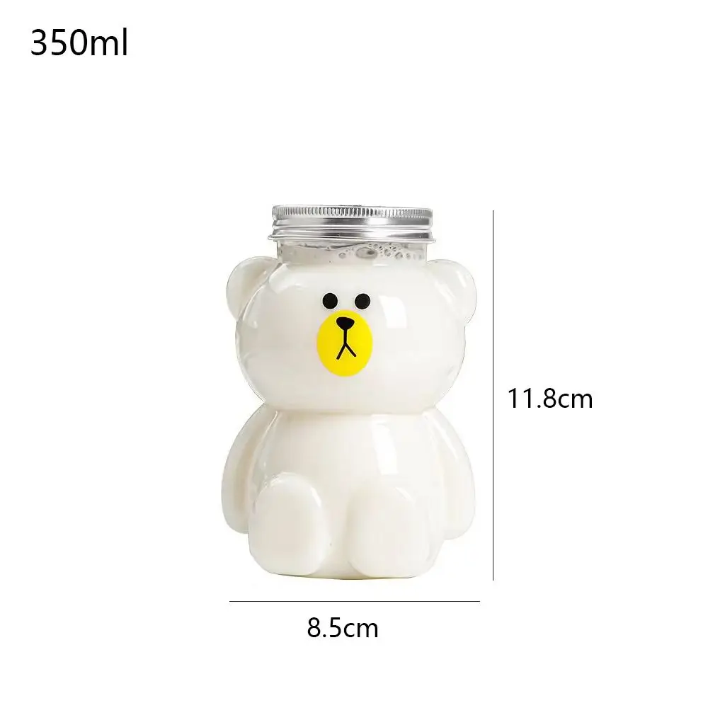 Cute Bear Water Bott Milk Tea Drinking Cup Portable Drink Bottle Kitchen Milk Tea Water Bottle Home Couple Christmas Bottle Gift