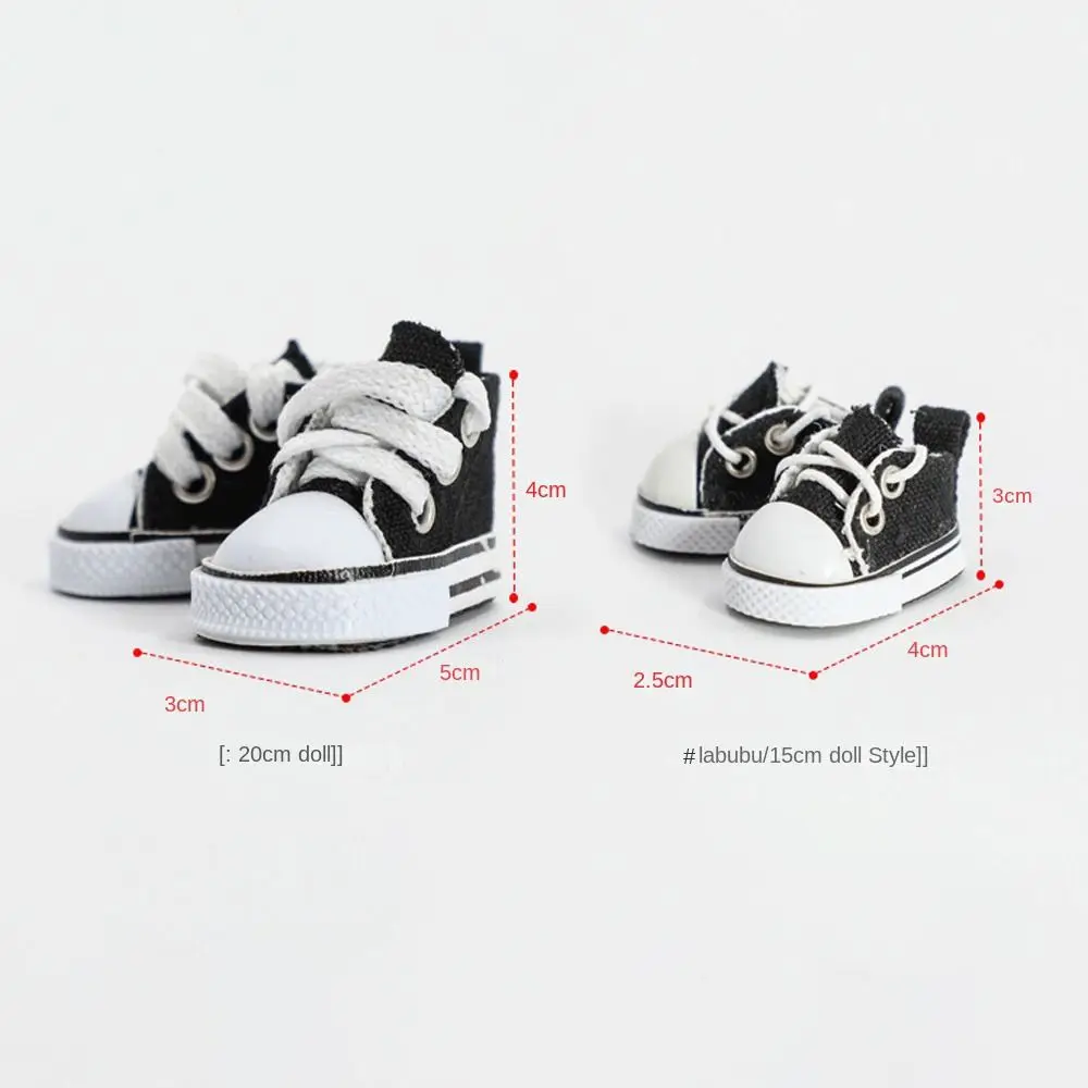 Nuovo 4*3 cm/3.8*2.5 cm 17 cm Scarpe da bambola Stili multipli Scarpe per bambole fatte a mano Bambole fai da te Accessori Scarpe di tela Giocattoli per bambole