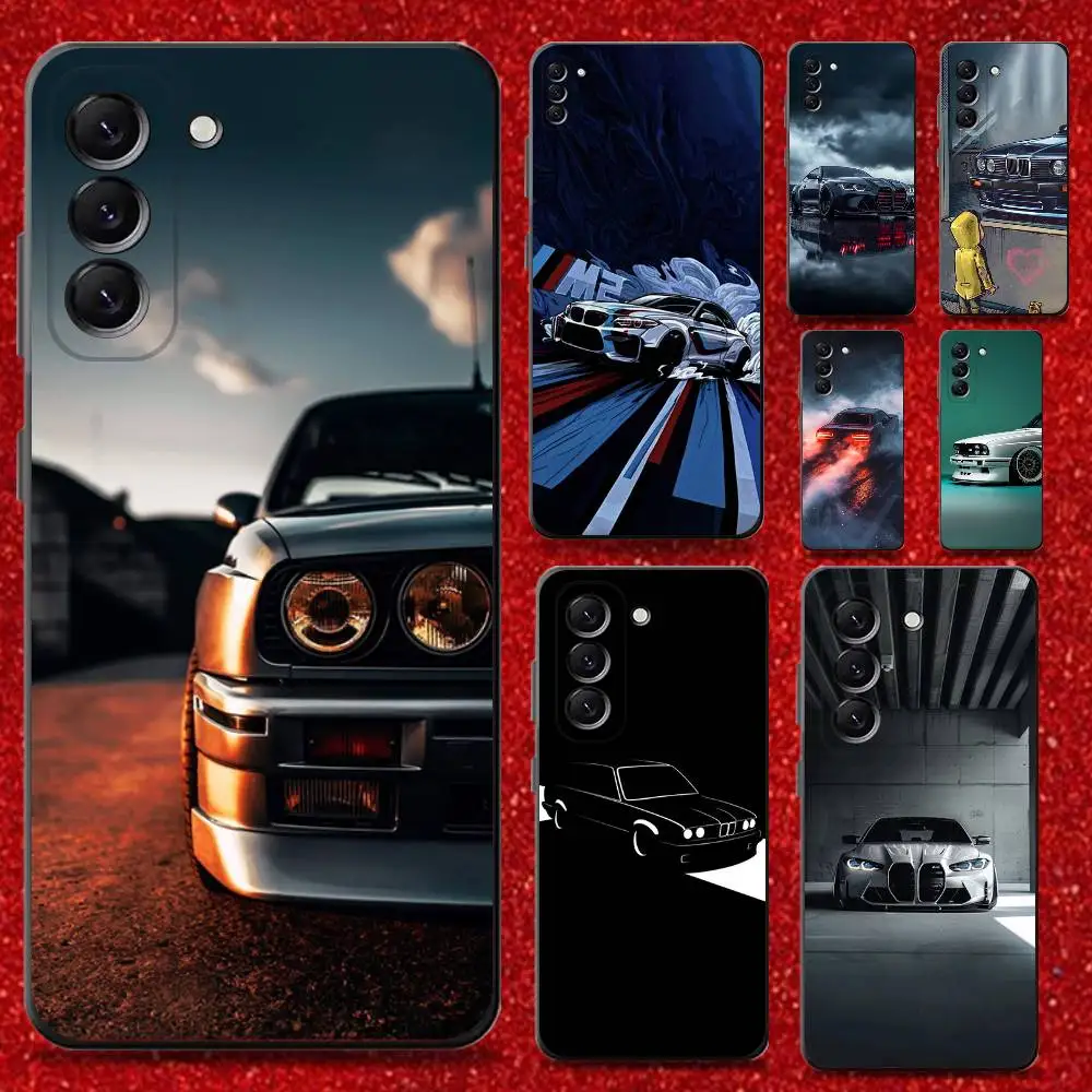 

Black White for B-BMW Phone Case For Samsung Galaxy A13,A21s,A22,A31,A32,A52,A53,A71,A80,Soft Black Shell