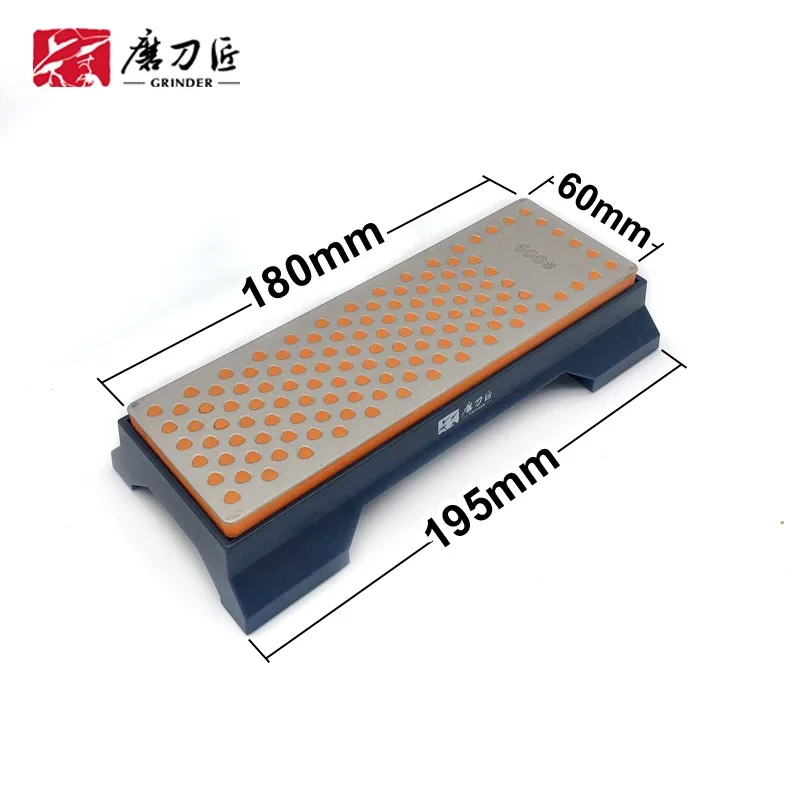 TAIDEA Diamond Grindstone Double-side Sharpening stone 600/1000Grit Professional Knife Sharpening System Non-slip base Wetstone