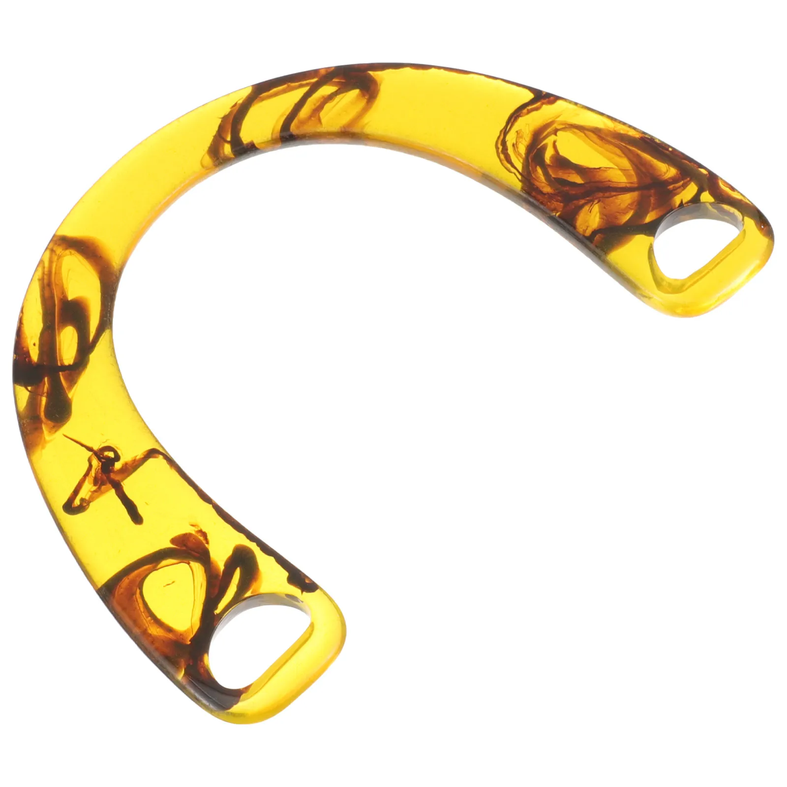 

Resin Bag Handle 1 Piece Smooth Comfortable Grip Plastic Handle for Crochet Bag DIY Purse Making Replacement Accessory